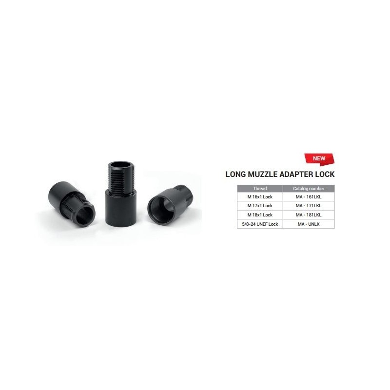 Adapter LOCK 5/8x24 (long), Hush-Tac
