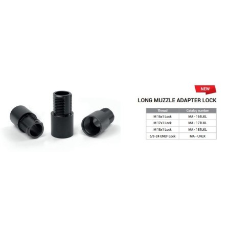 Adapter LOCK 5/8x24 (long), Hush-Tac