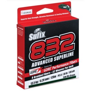 Vrvica SUFIX  ADVANCED SUPERLINE 250m 0,15mm 9,2kg Lo-Vis Green