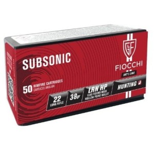 Naboji Fiocchi .22 l.r. Subsonic LRN HP 38gr (50)
