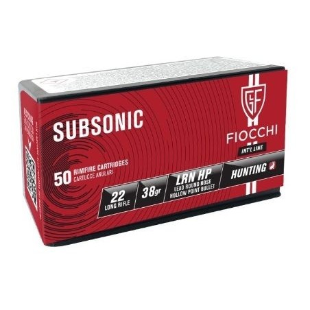 Naboji Fiocchi .22 l.r. Subsonic LRN HP 38gr (50)