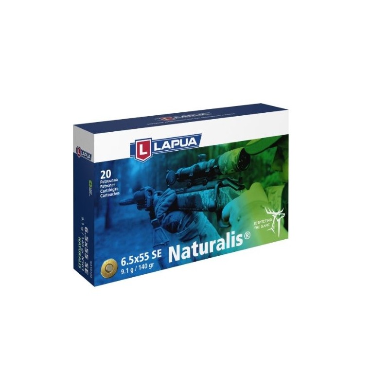 Naboji 6,5x55 Naturalis 9,1g /140gr, Lapua (20)