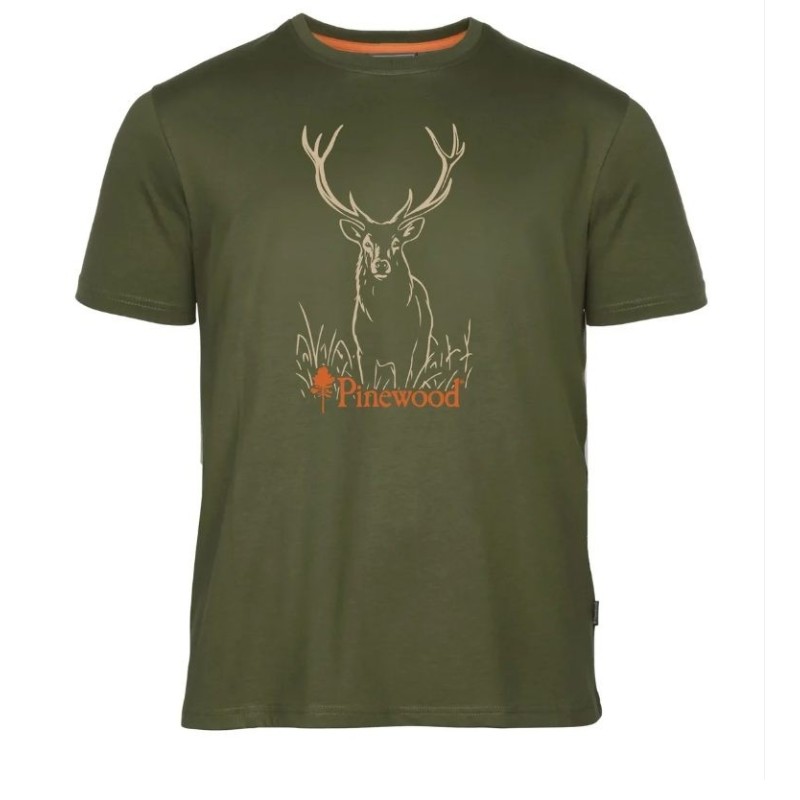 Maja T-Shirt Pinewood Red Deer Zelena
