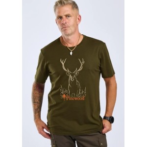 Maja T-Shirt Pinewood Red Deer Zelena
