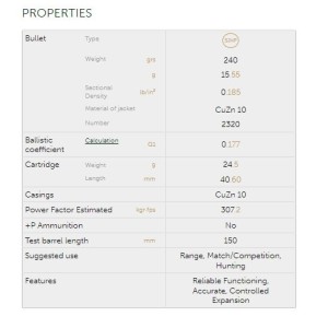 Naboji S&B .44 Rem. Mag. SJHP 15,55g (50)