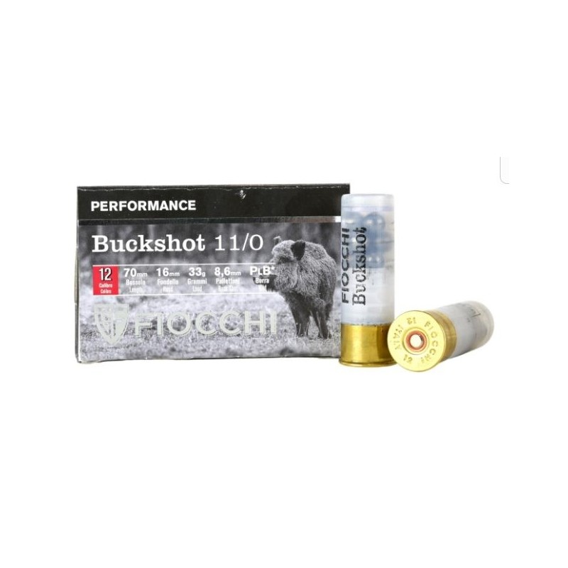 Naboji 12/70 8,6mm Buckshot, Fiocchi (10)