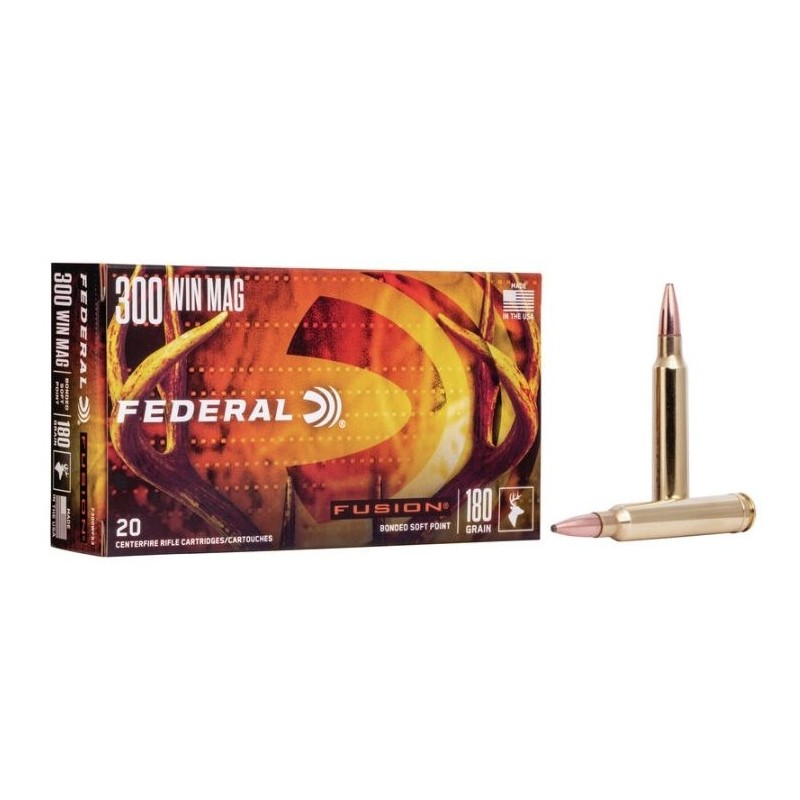 Naboji .300 Win Mag 11,7g / 180gr SP Fusion Federal (20)