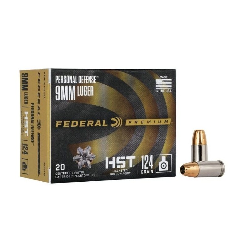Naboji 9x19 Personal Defence 8g / 124gr HST JHP Federal (20)