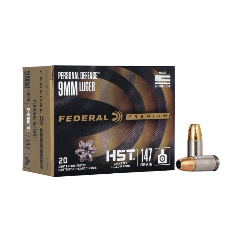 Naboji 9x19 Personal Defence 9,52g / 147gr HST JHP Federal (20)