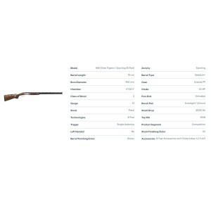 Puška Beretta 686 Silver Pigeon I kal. 12 DX 76cm Sporting B-Fast