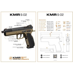 Pištola KMR S-02 OR SR 5,5" .22 lr