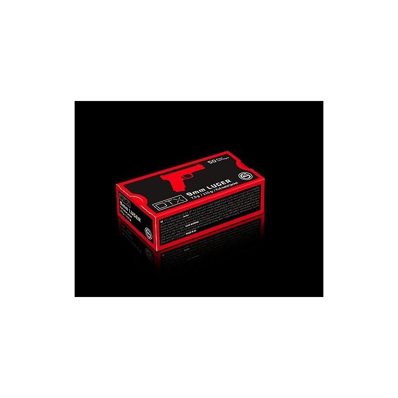 Naboji Geco 9x19 DTX 7,5g FMJ (50)