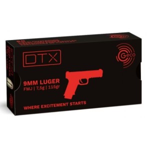 Naboji Geco 9x19 DTX 7,5g FMJ (50)