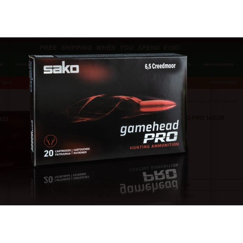 Naboji Sako 6.5 CREDMOOR SP Gamehead Pro 9,1g/140gr (20)