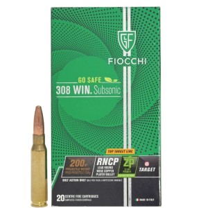 Naboji Fiocchi .308 win Subsonic ZP RNCP 200gr (20)