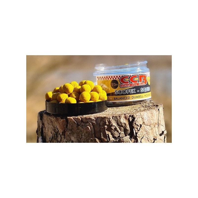 Balansirani Dumbell Hookbaits 10/12mm- Scopex-Squid 150ml