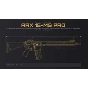 Puška ARX15-MS PRO 14,5" .223 Rem, Adj. gas block TinckArms