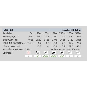Naboji .30-06 KS 9,7g RWS (20)