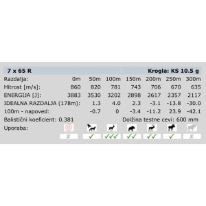 Naboji 7x65R KS 10,5g (20) RWS