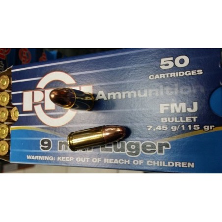 Naboji 9x19 FMJ 7,45g (115gr) A-033 (50kos) PPU