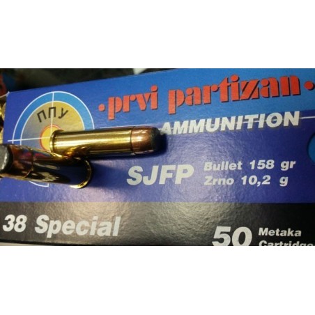 Naboji .38spec SJ FP 10,2g (158gr) A-344 (50kos) PPU