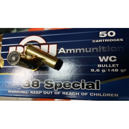 Naboji .38spec WC 9,6g (148gr) A-049 (50kos) PPU