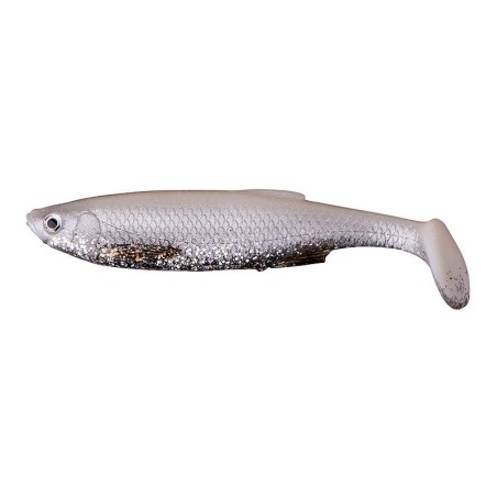 Vaba 3D Bleak Paddle Tail 8cm 4g 5pcs 05-White Silver