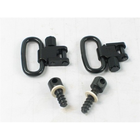 Sponka za pas hitros nemljiva QD Swivel + wood screw vijak