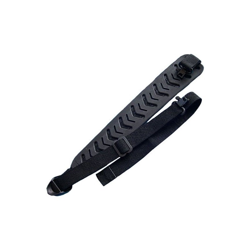 Pas za puško Comfort V-Grip Black s QD sponkami