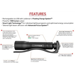 Svetilka P7R Polnilna Led Lenser