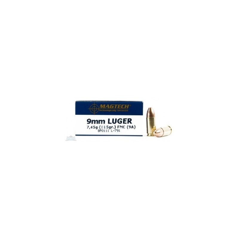 Naboji 9x19 Magtech 115gr 7,45g LUGER (50) FMJ