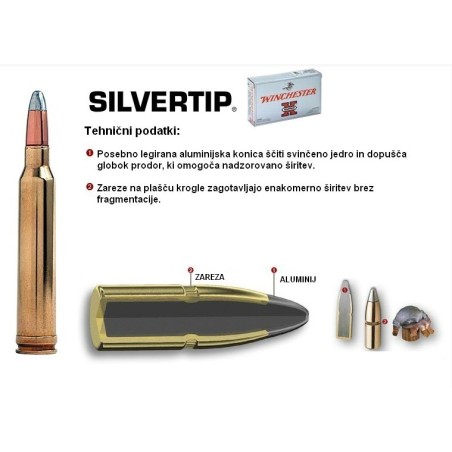 naboji 30-30 Win. Super x 150 gr silvertip