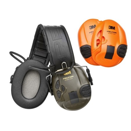 Glušniki Aktivni Peltor SportTac (zeleni + oranžni)