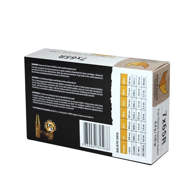 Naboji 7x65R 130gr FOX (20)