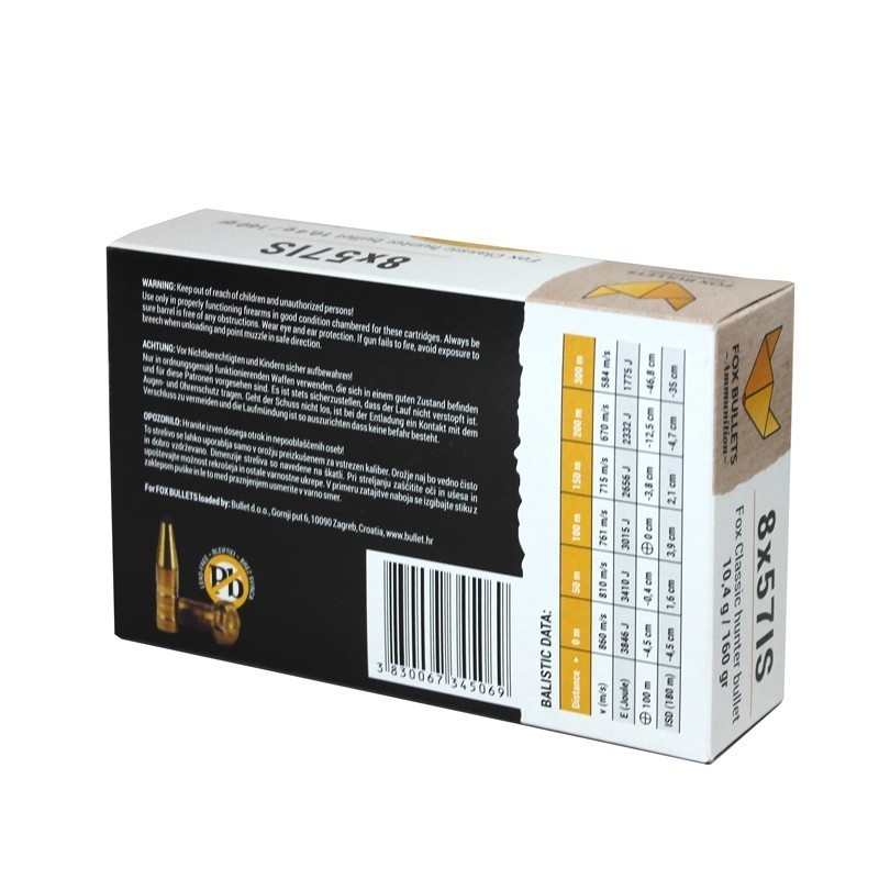 Naboji 8x57 IS 160gr FOX (20)