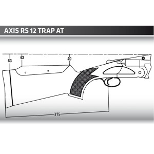 Puška Fabarm Axis RS12 Trap AT black/float barrel