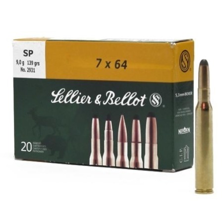 Naboji 7x64 SP 9,1g (20) Sellier& Bellot