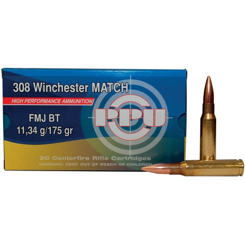 Naboji .308 FMJ BT 11,34g (175gr) A-500 (20kos) PPU