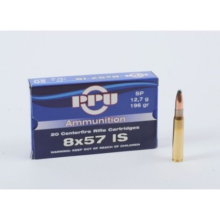 Naboji 8x57 SP 12,7g (196gr) A-128 (20kos) PPU