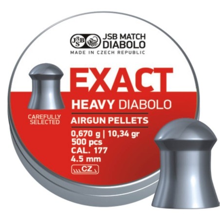 Diabolo JSB Exact Heavy 4,5mm 0,67g/10,34gr
