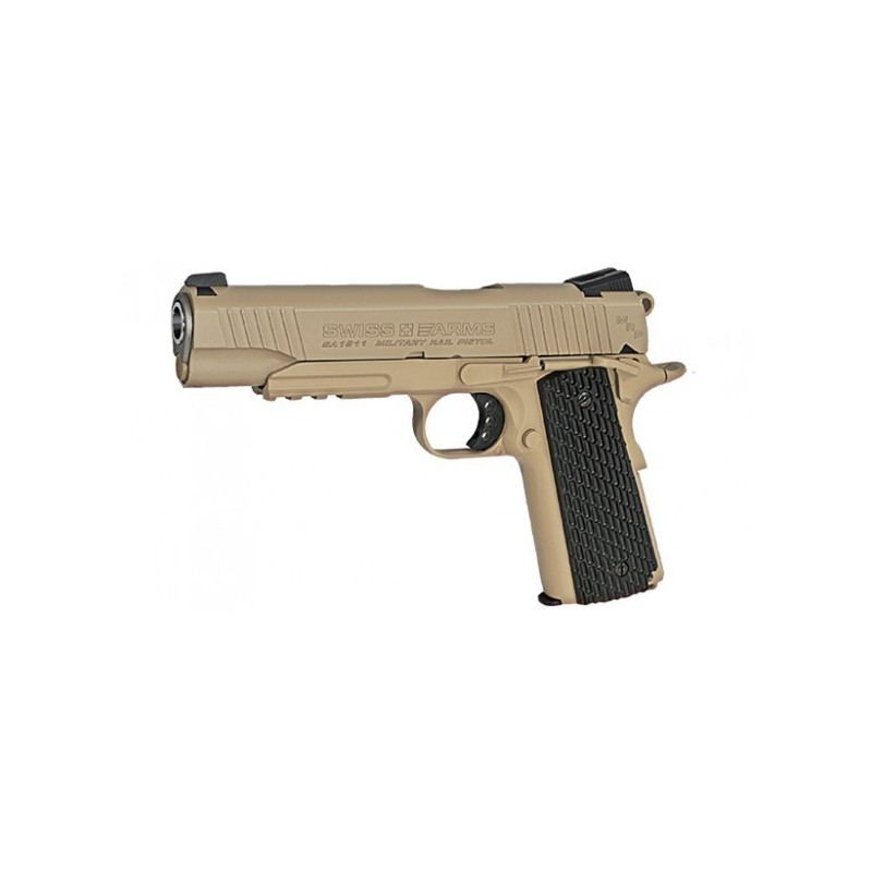 Zračna Pištola CO2 4,5 1911 MILITARY RAIL PISTOL Blowback