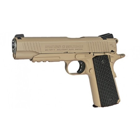 Zračna Pištola CO2 4,5 1911 MILITARY RAIL PISTOL Blowback