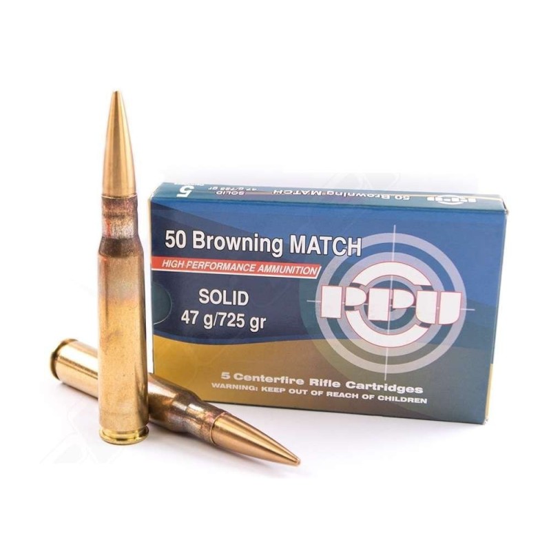 Naboji .50 Browning Match Solid 47g (725gr) A-595 (5kos)