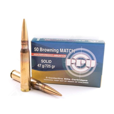Naboji .50 Browning Match Solid 47g (725gr) A-595 (5kos)