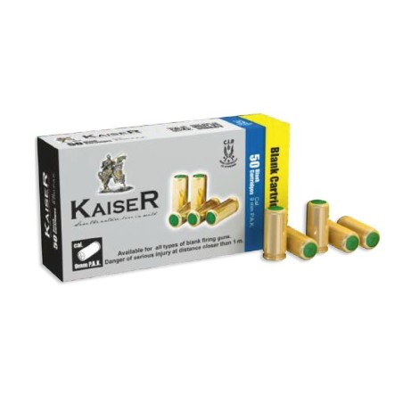 Naboji Slepi 9mm P.A.K. Kaiser, Turac (50 kos)