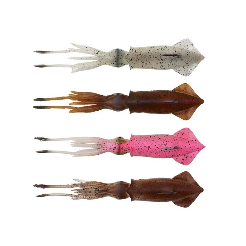 Vaba SG 3D TPE Swim Squid 125mm 25g Red Brown 2pcs