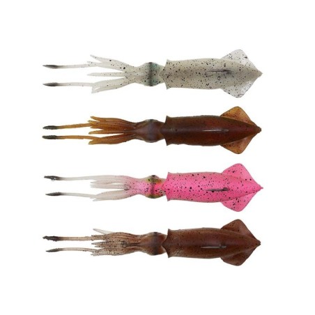 Vaba SG 3D TPE Swim Squid 95mm 10g Brown UV 2pcs