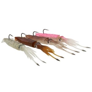 Vaba SG 3D TPE Swim Squid 95mm 10g Brown UV 2pcs