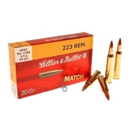 NABOJI .223 rem 4,5g HPBT (20) Sellier & Bellot