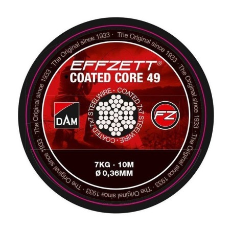 Vrvica Jeklena Effzett Coated Core49 SteelTrace Brown 16kg, 10m